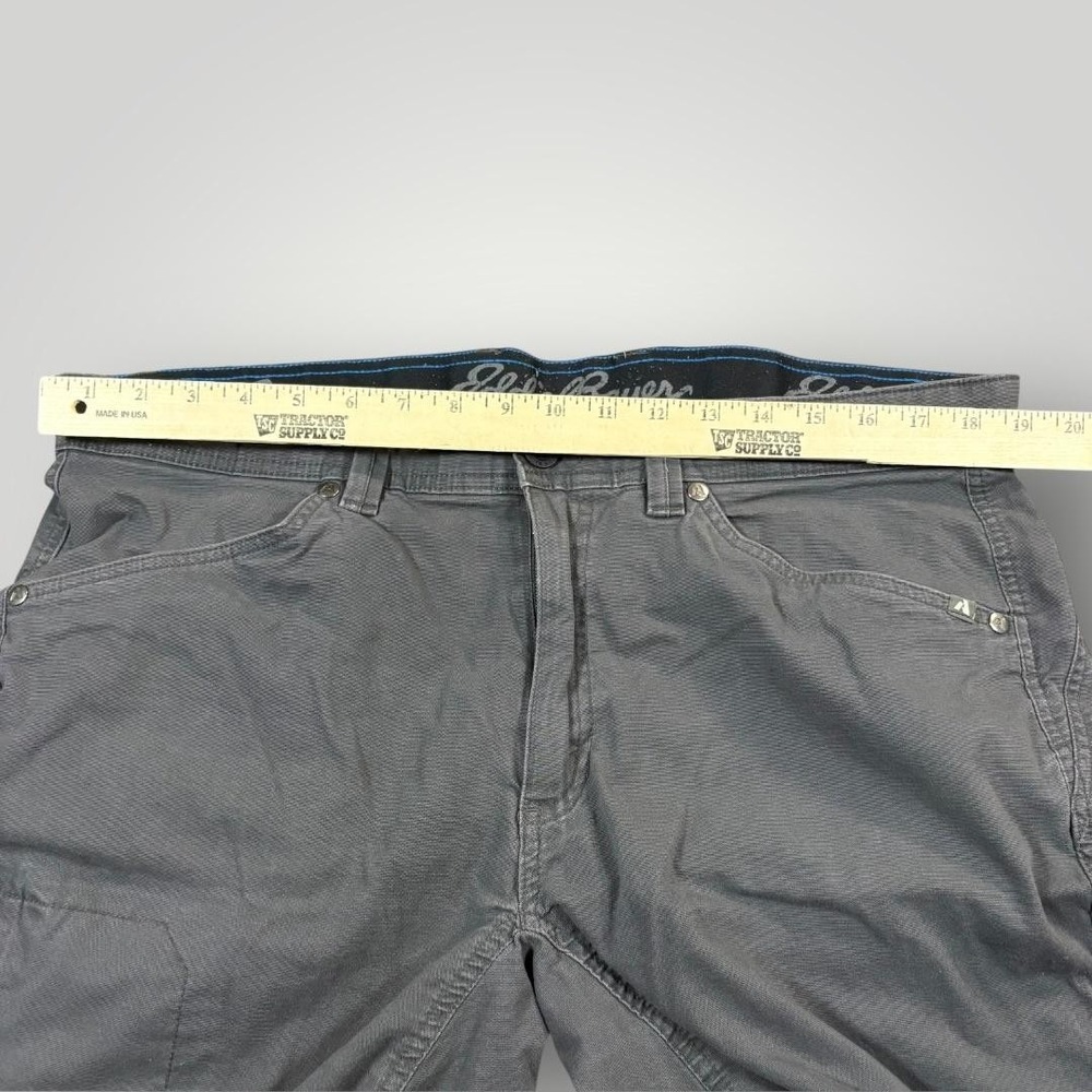 Eddie Bauer Ascent Pants Mens 38x34 Gray Stretch Outdoor Straight Leg - Picture 7 of 14